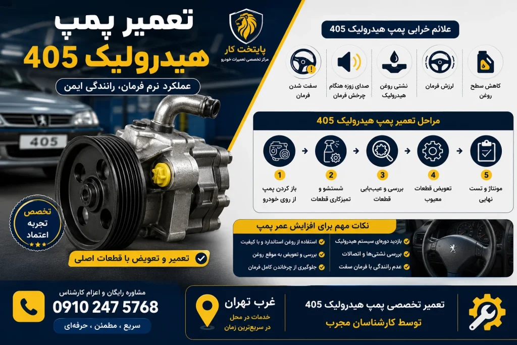 تعمیر پمپ هیدرولیک 405