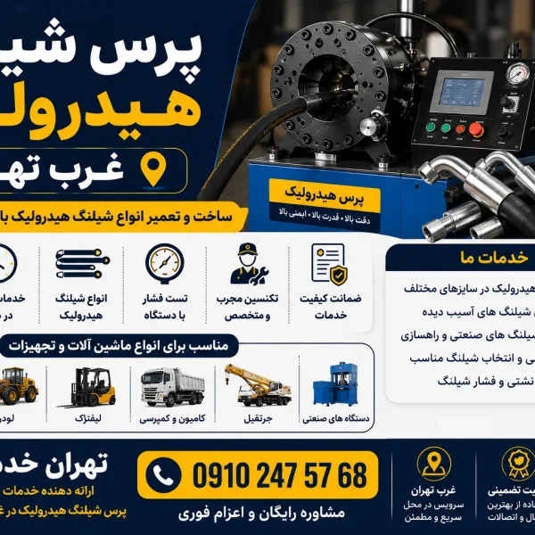 پرس شیلنگ هیدرولیک غرب تهران